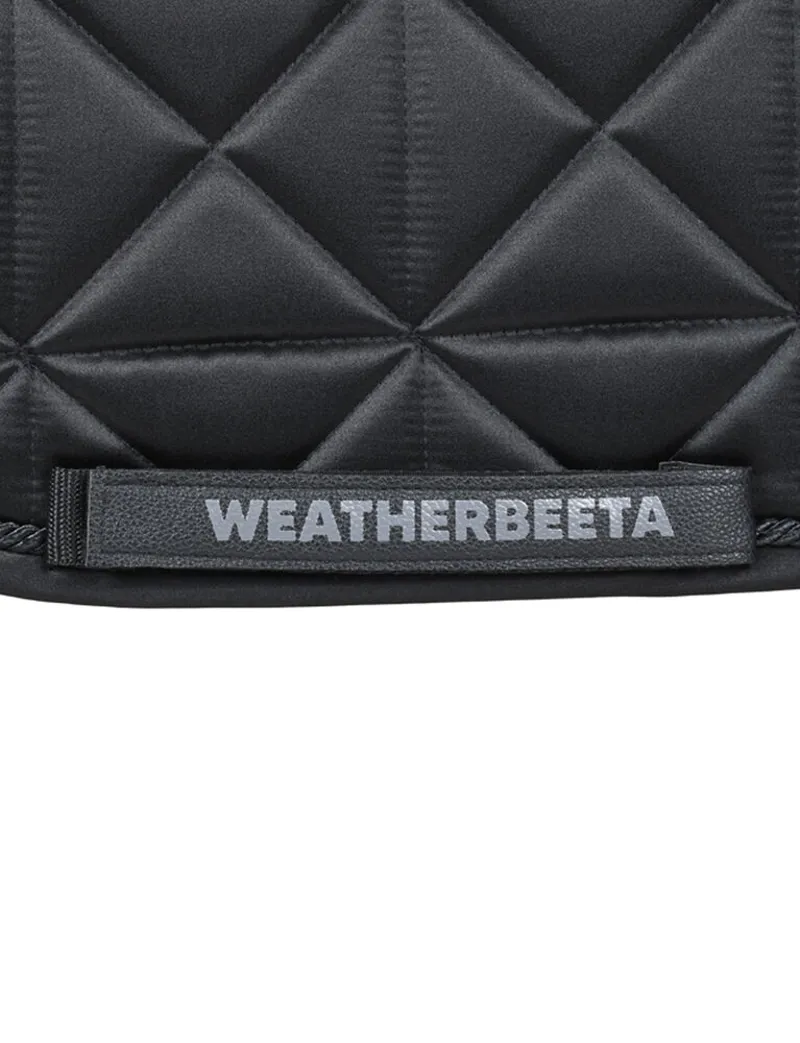 WeatherBeeta Satin Luxe Air-Tec Euro Jump Shaped Saddle Pad - Black-4