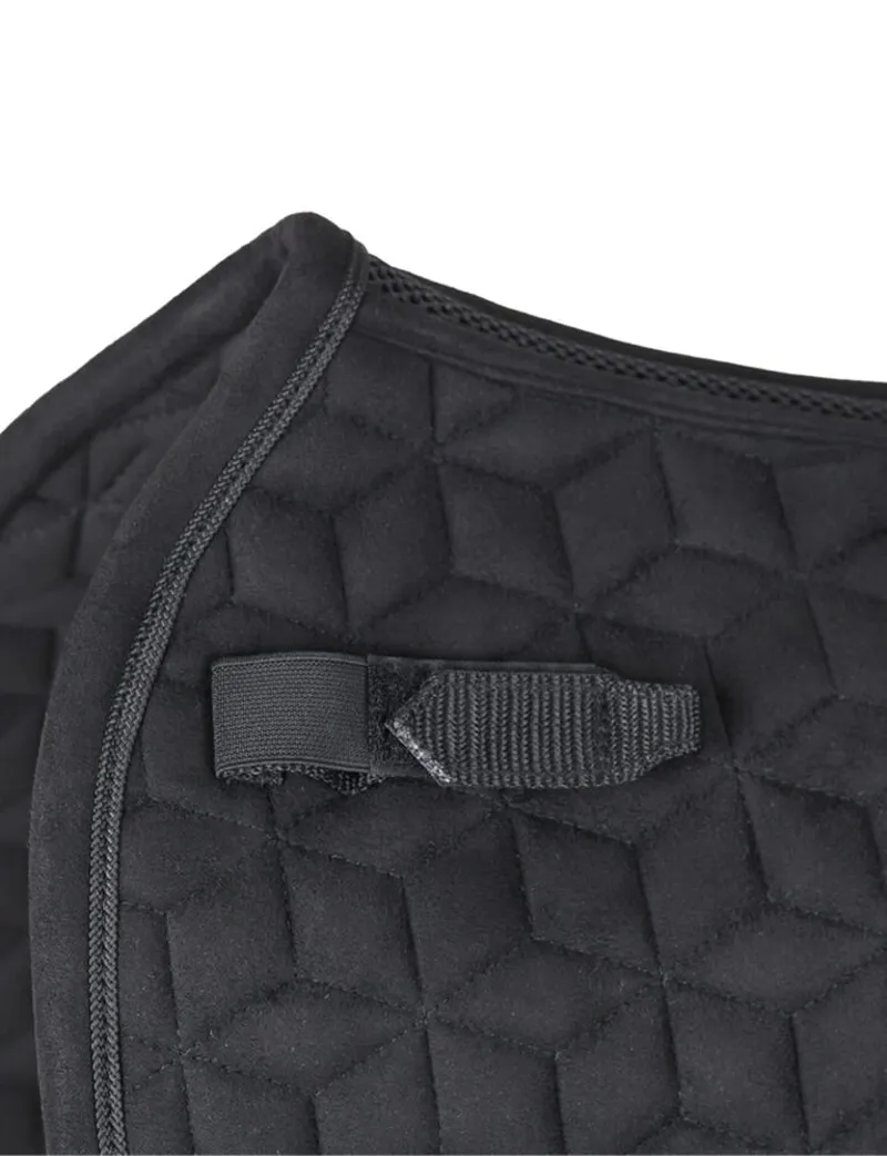 WeatherBeeta Suede Elite Air-Tec Dressage Saddle Pad - Black-4
