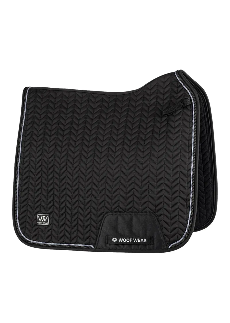 Woof Wear Herringbone Dressage Saddle Pad - Black