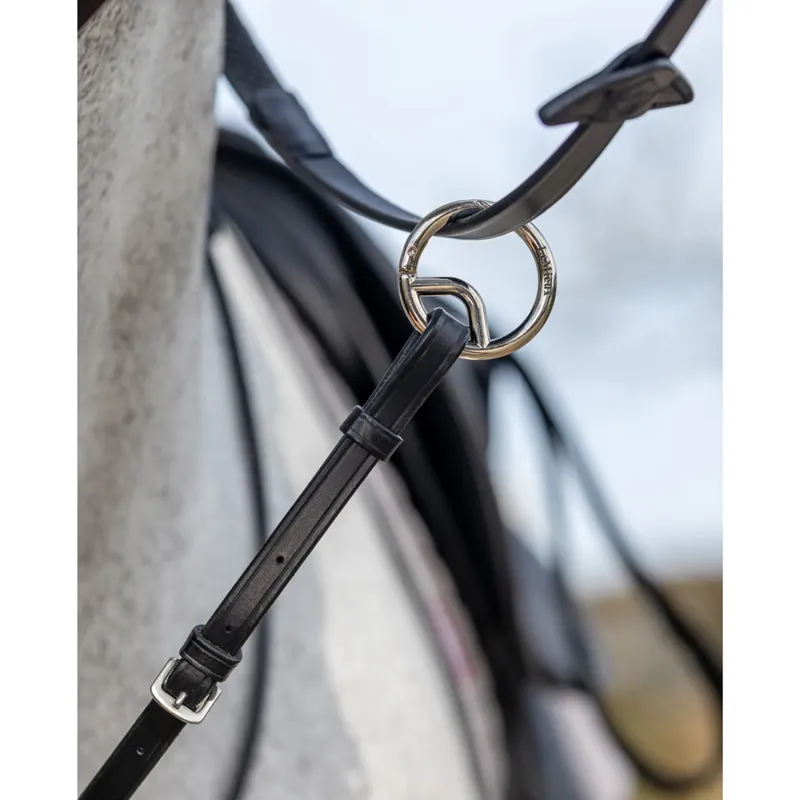 LeMieux Kudos Running Martingale - Black/Silver-3