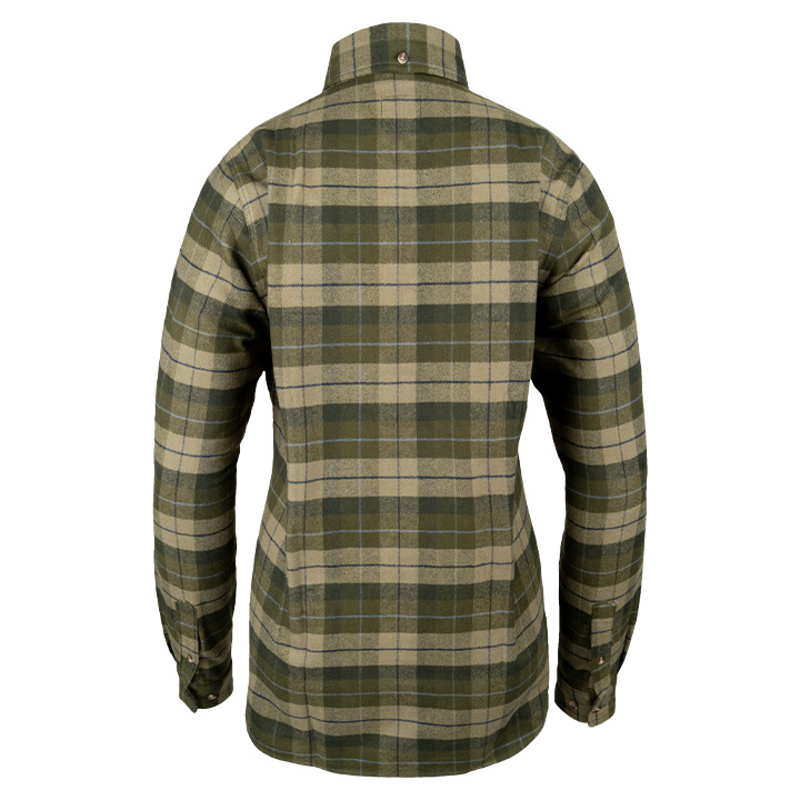 Jack Pyke Ladies Bleasdale Heavy Flannel Shirt - Green-3