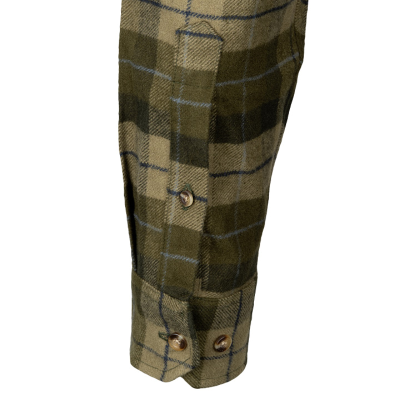 Jack Pyke Mens Bleasdale Heavy Flannel Shirt - Green-9