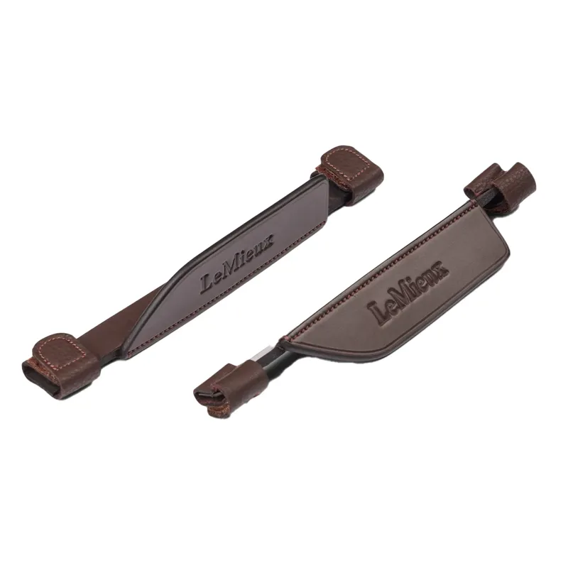 LeMieux Leather Bridle Blinkers - Havana