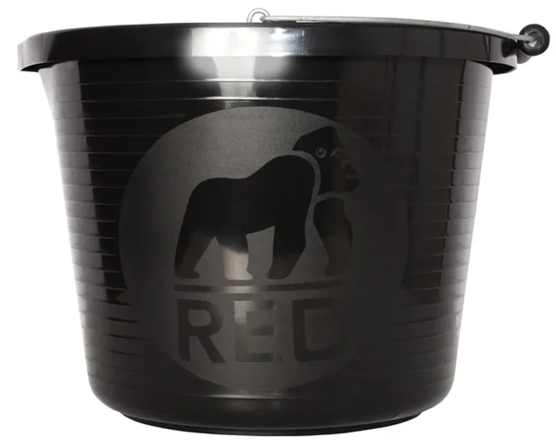 Red Gorilla Premium 15L Bucket - Black