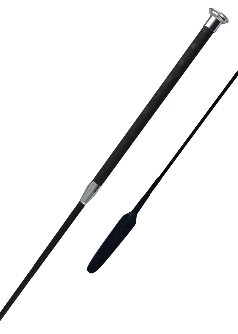 Woof Wear Harmony Leather Whip - Black/Silver