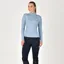 Dublin Breathable Long Sleeve Ladies Riding Top - Blue Fog