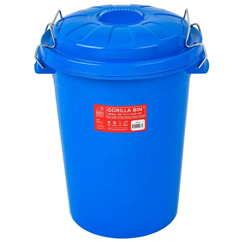 Red Gorilla 30L Storage Bin with Clip Lid - Blue-1