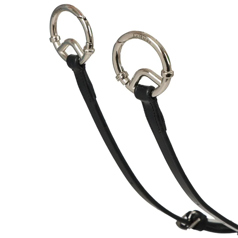 LeMieux Breastplate with Detachable Martingale - Black/Silver-1