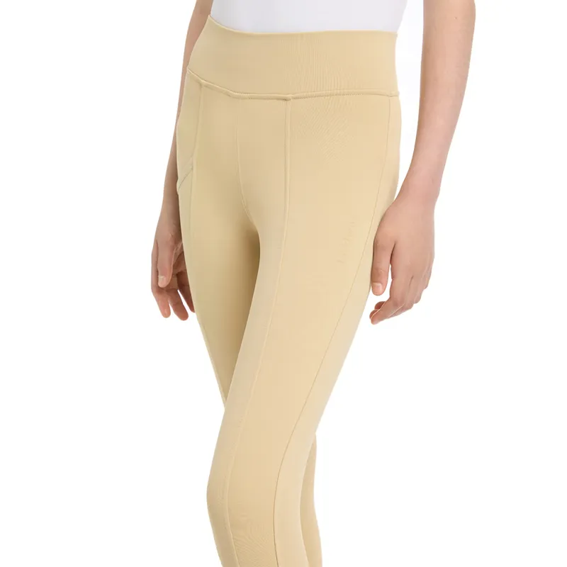 LeMieux Young Rider Pull On Breeches - Beige-2