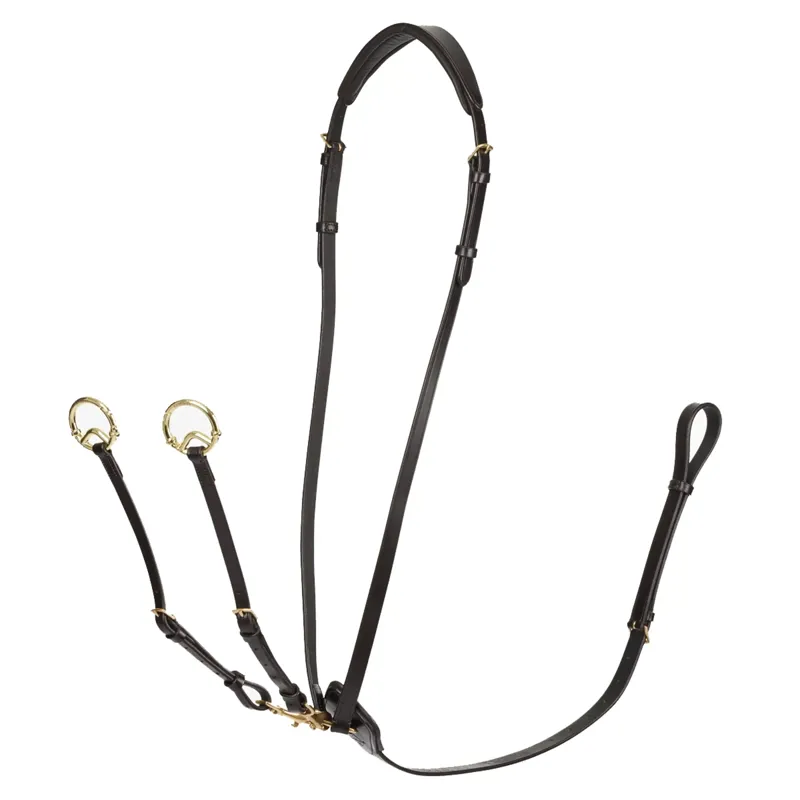 LeMieux Kudos Running Martingale - Brown/Brass