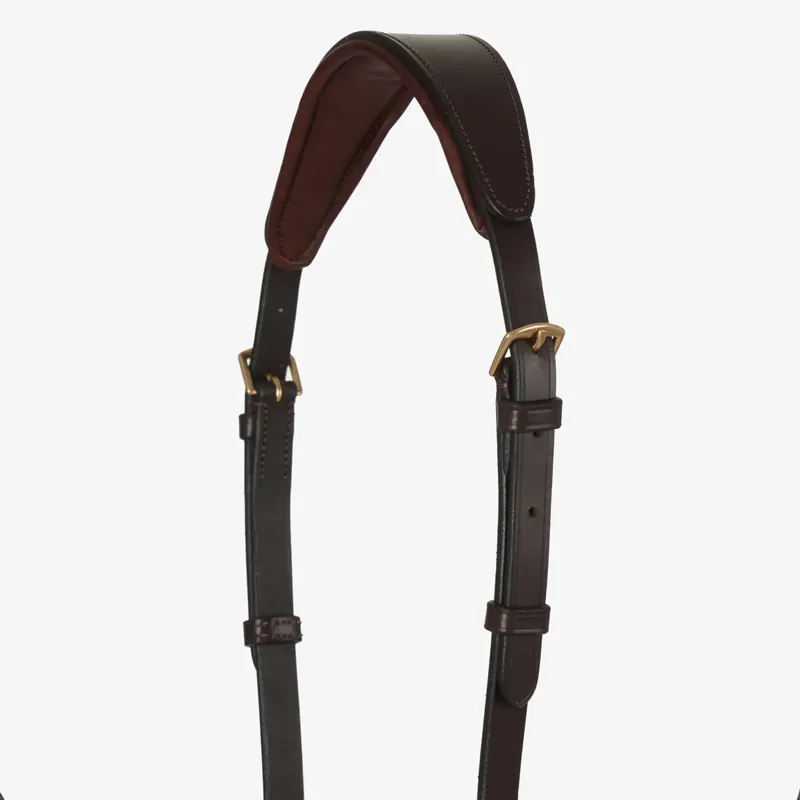 LeMieux Kudos Running Martingale - Brown/Brass-1