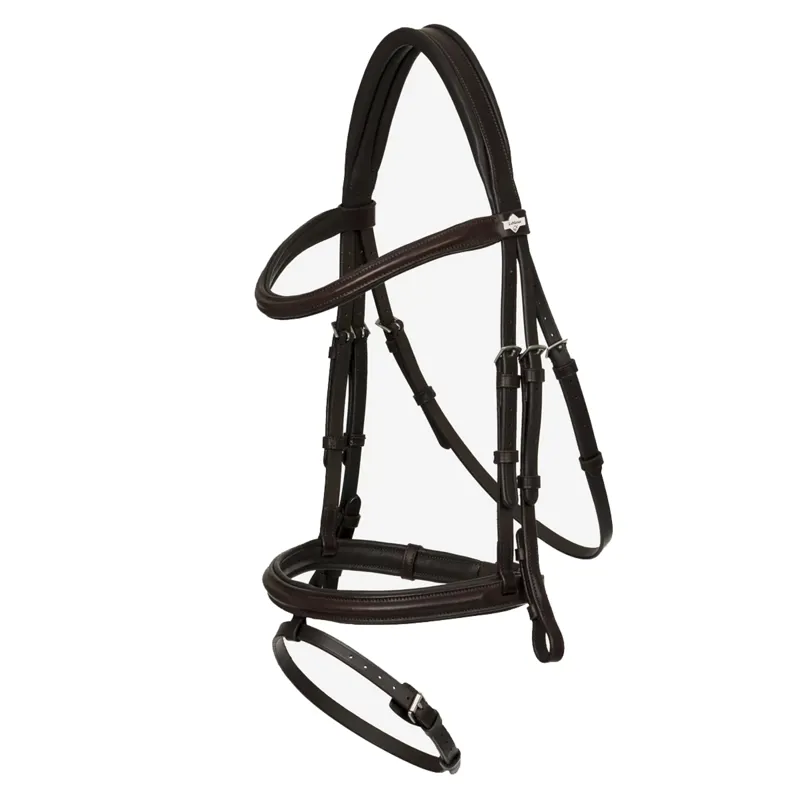 LeMieux Arika Flash Bridle - Brown/SIlver