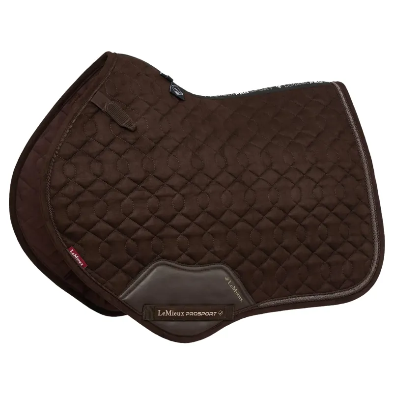 LeMieux Crystal Suede Close Contact Square - Brown