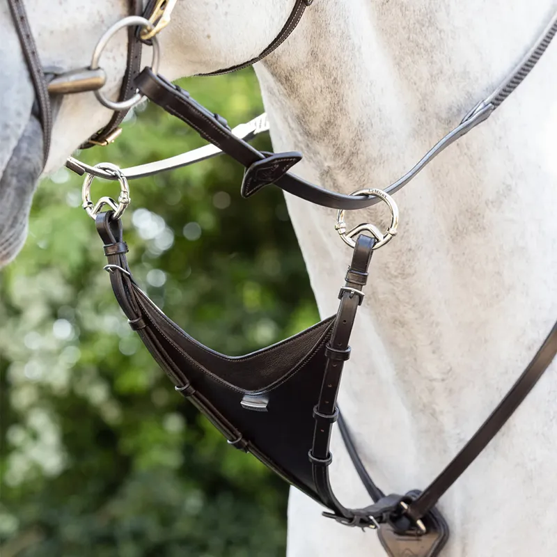 LeMieux Kudos Bib Martingale Attachment - Brown/Silver-1