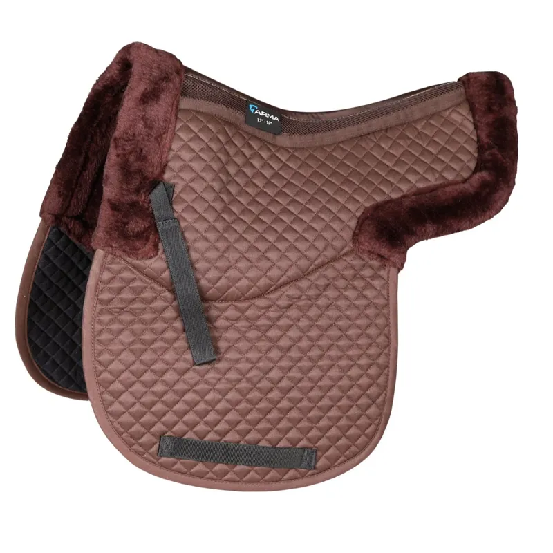 Shires ARMA Half Lined Numnah - Brown
