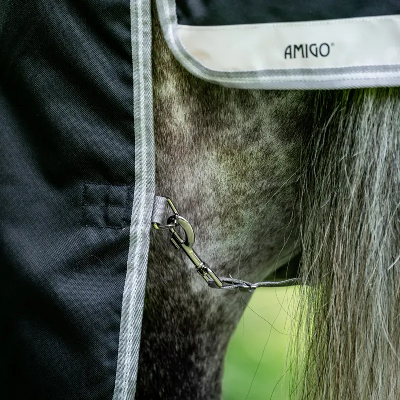 Horseware Amigo Bravo 12 Plus 250g Rug - Black/Titanium Grey-6