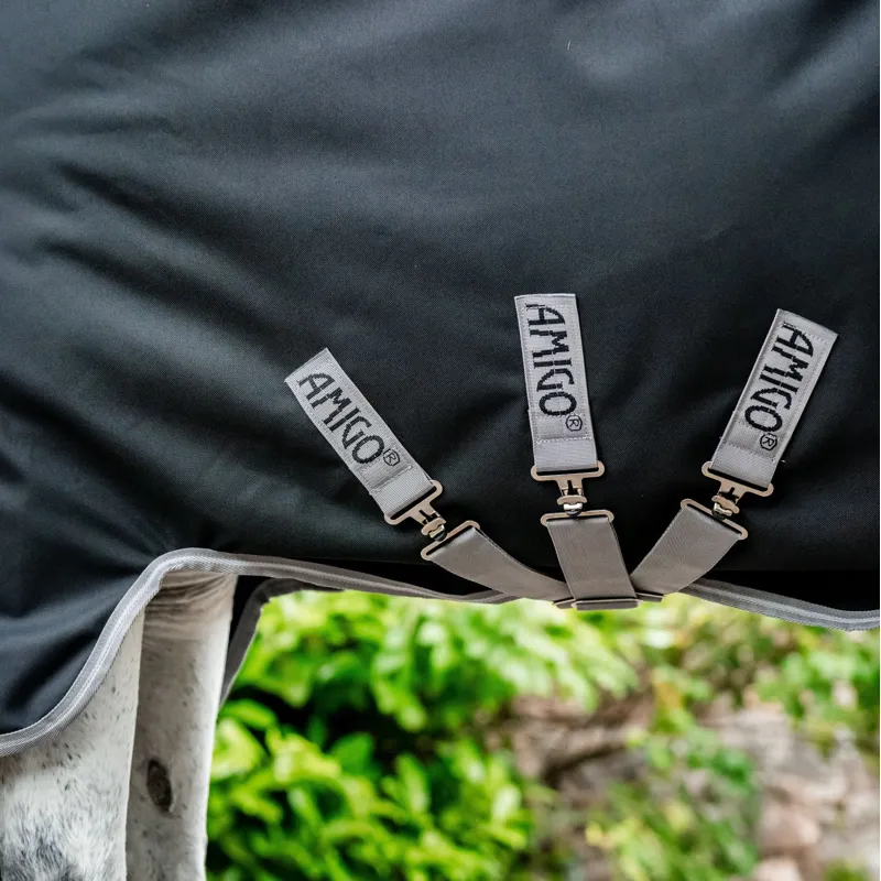 Horseware Amigo Bravo 12 Plus 250g Rug - Black/Titanium Grey-5