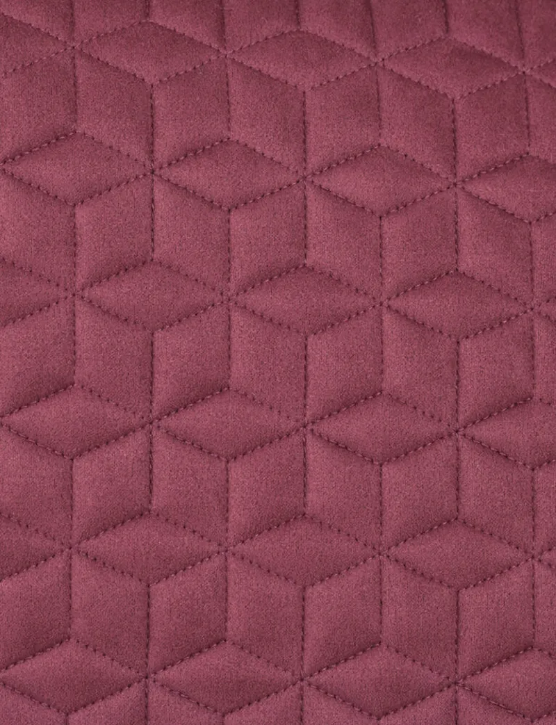 WeatherBeeta Suede Elite Air-Tec Dressage Saddle Pad - Burgundy-2