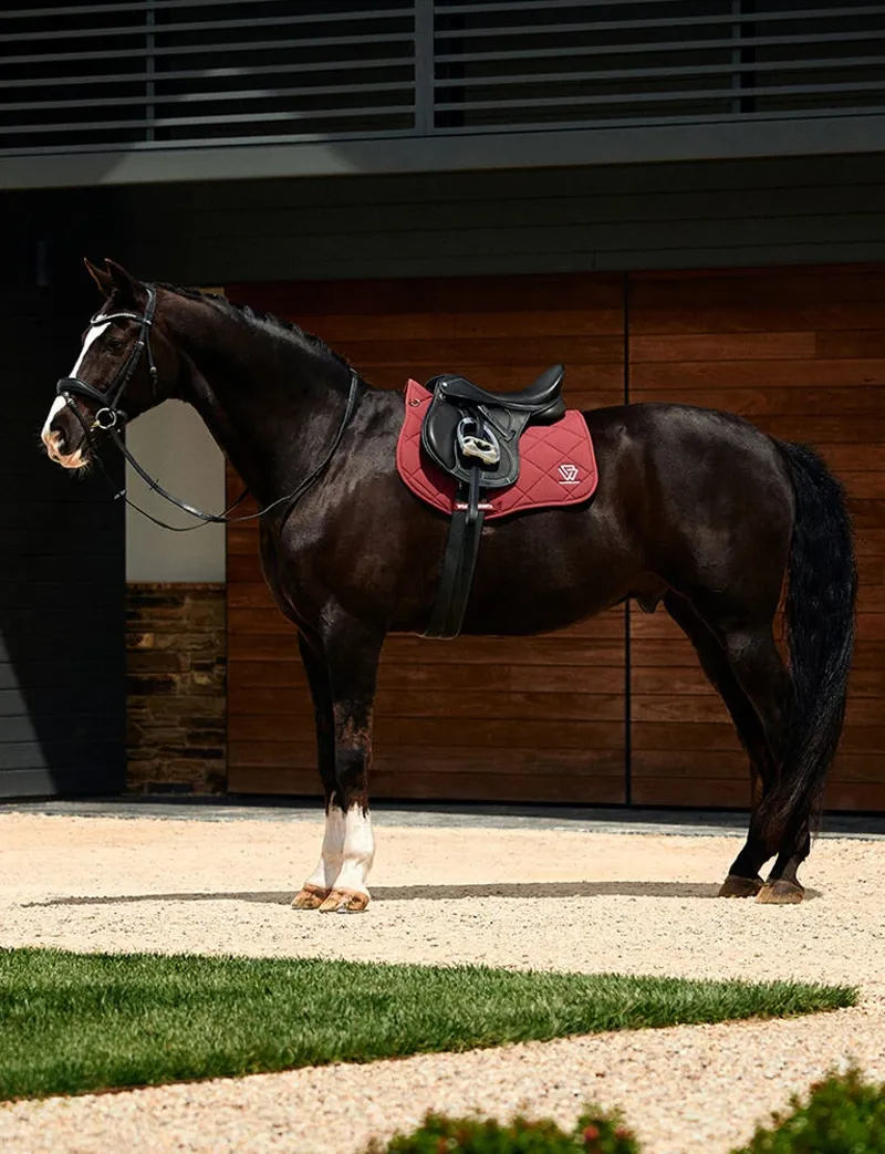 WeatherBeeta Soft Shell Pro 3D Air-Tec All Purpose Saddle Pad - Burgundy-1