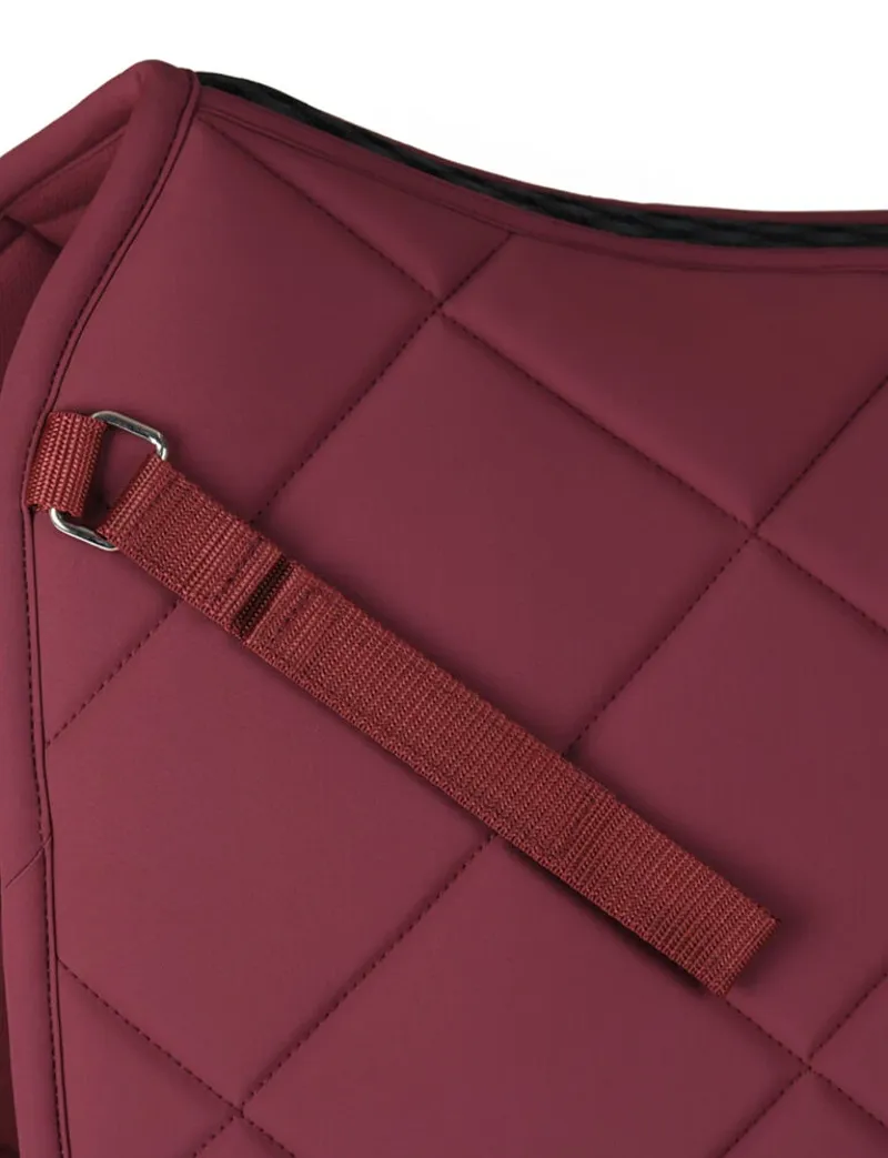 WeatherBeeta Soft Shell Pro 3D Air-Tec Dressage Saddle Pad - Burgundy-2