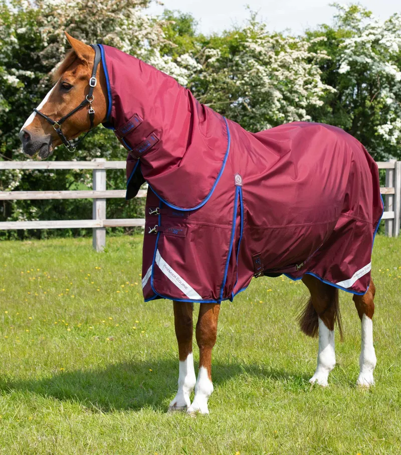 Premier Equine Buster 40g Turnout Rug with Classic Neck Cover - Burgundy