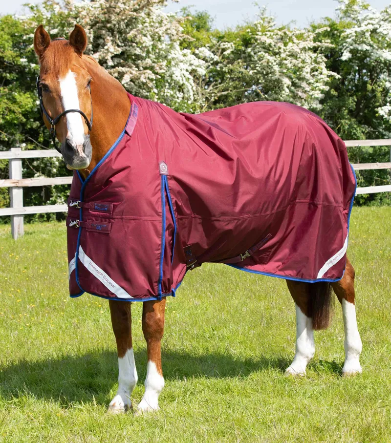 Premier Equine Buster 40g Turnout Rug with Classic Neck Cover - Burgundy-2