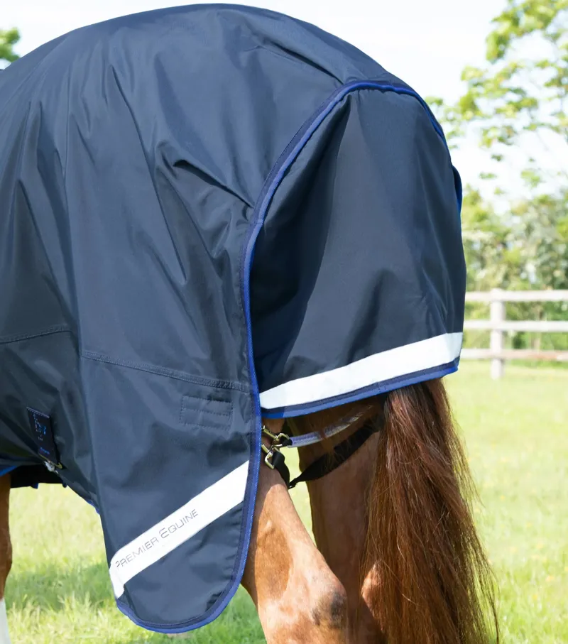 Premier Equine Buster 40g Turnout Rug with Classic Neck Cover - Navy-2