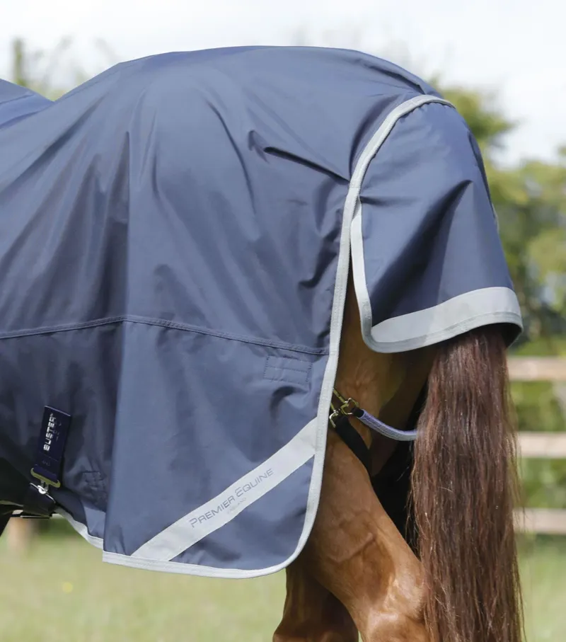 Premier Equine Buster Zero Original Turnout Rug - Navy-4