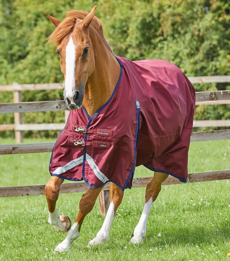 Premier Equine Buster Zero Original Turnout Rug - Burgundy