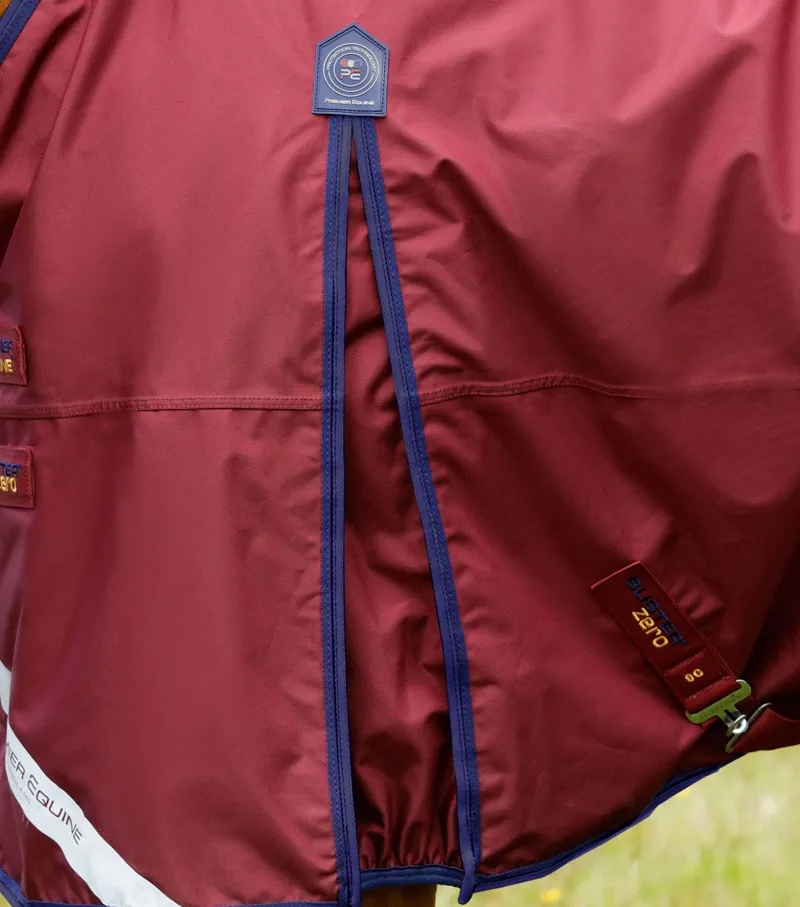 Premier Equine Buster Zero Original Turnout Rug - Burgundy-2