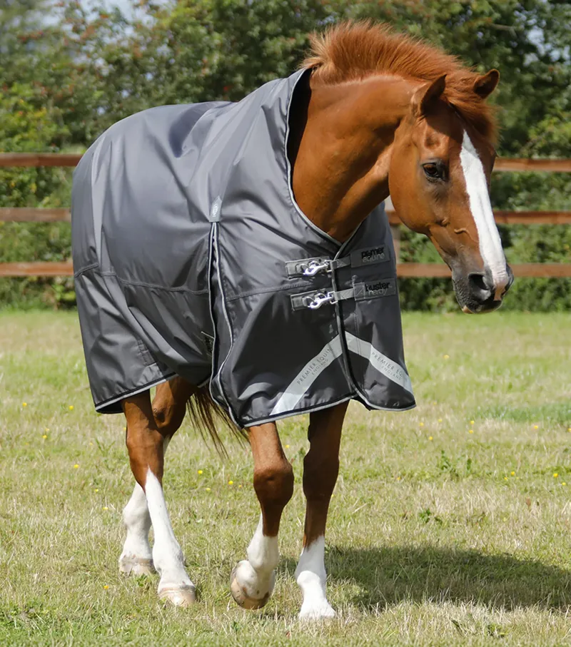 Premier Equine Buster Hardy 0g Lightweight Turnout Rug - Grey
