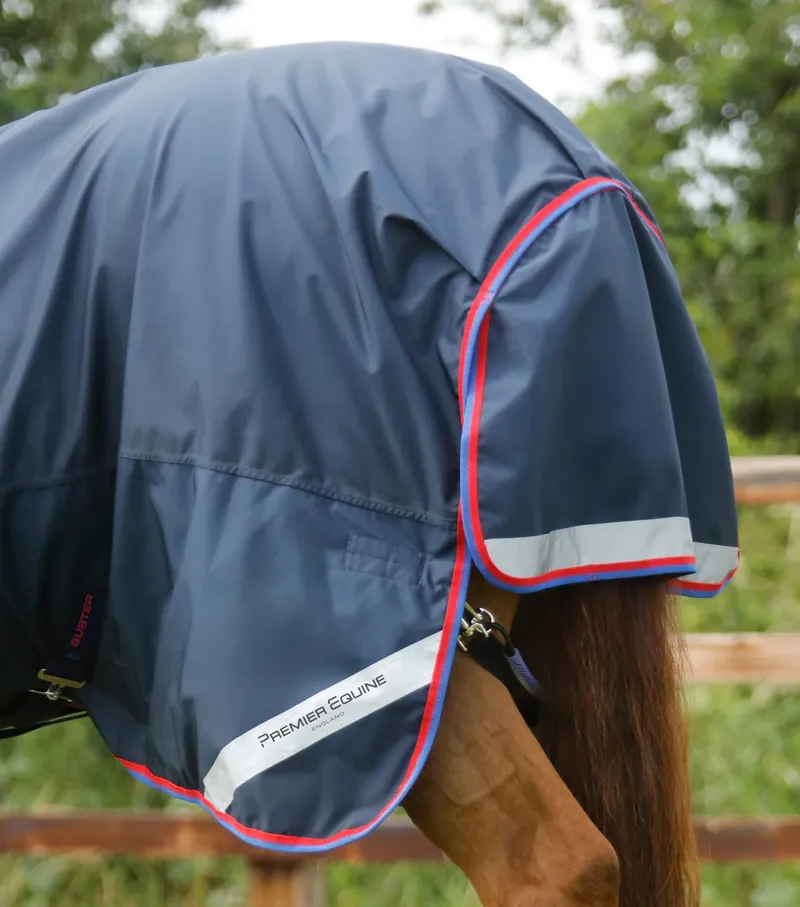 Premier Equine Buster Hardy 0g Lightweight Turnout Rug - Navy-4