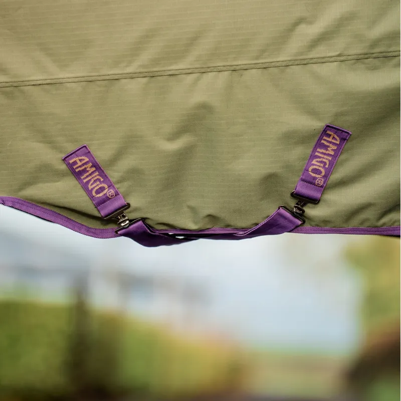 Horseware Amigo Hero Ripstop Plus 200g Turnout Rug - Bramble/Winterberry-4