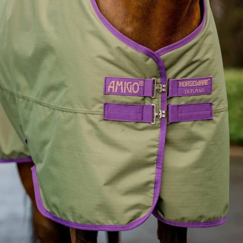 Horseware Amigo Hero Ripstop Plus 200g Turnout Rug - Bramble/Winterberry-1
