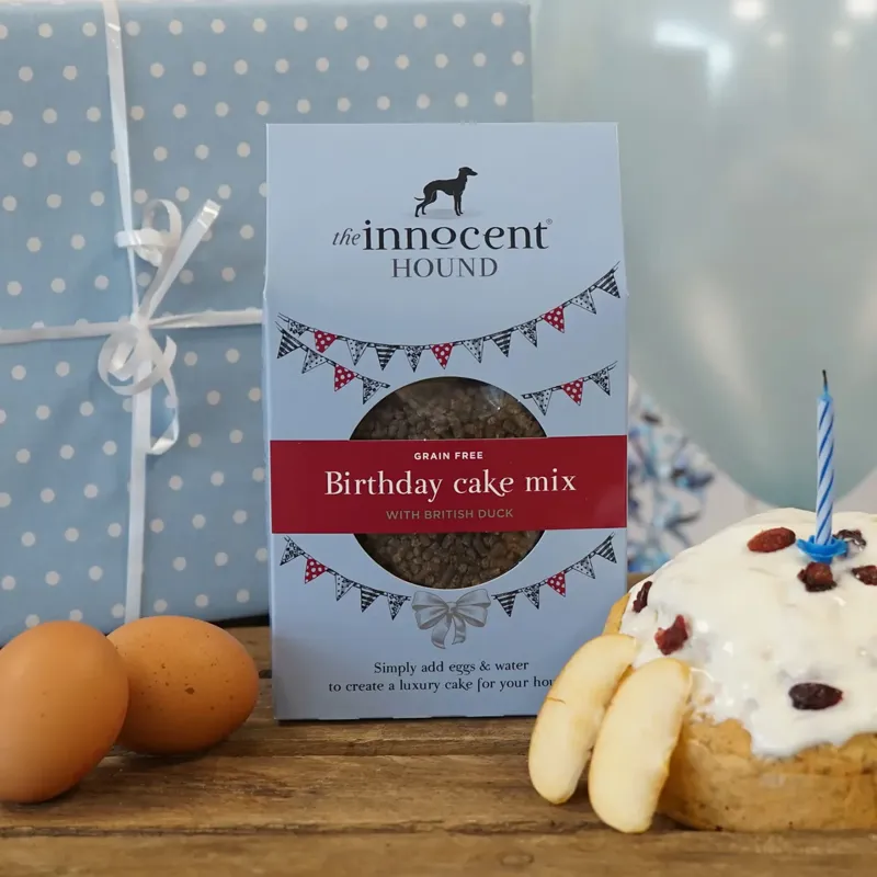 The Innocent Hound Grain Free Dog Birthday Cake Mix - British Duck