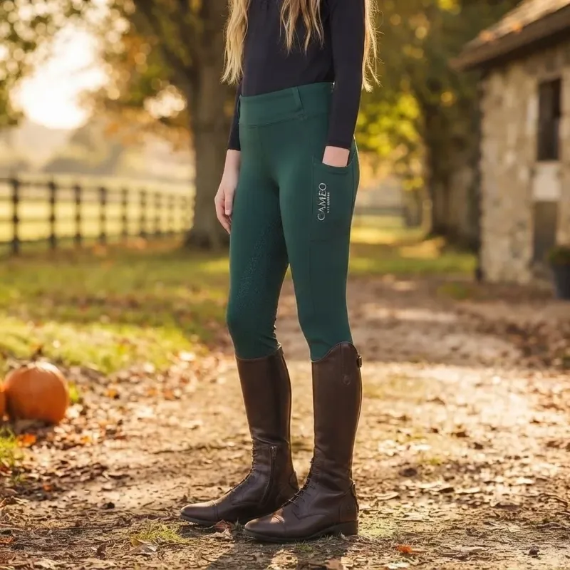 Cameo Ladies All Season Riding Tight - Evergreen-2