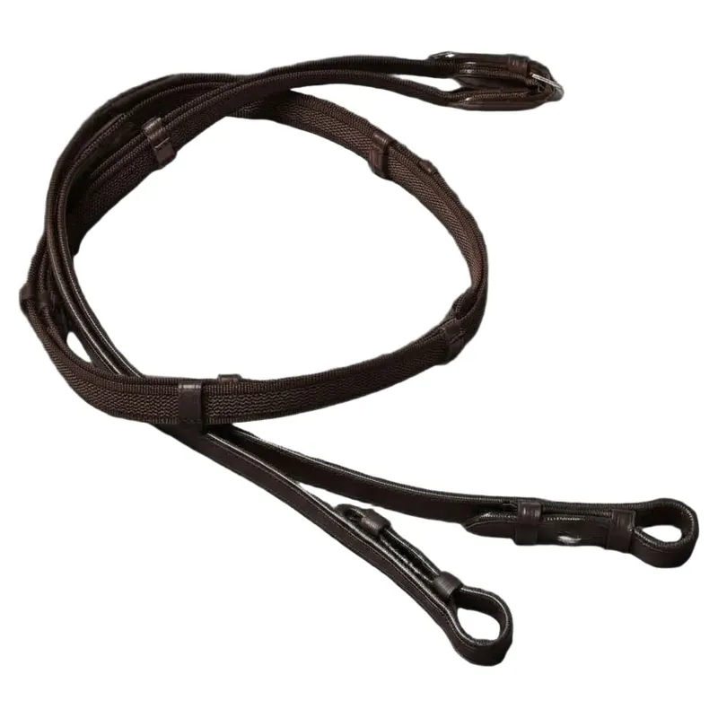 Cameo Super Grip Reins - Dark Brown