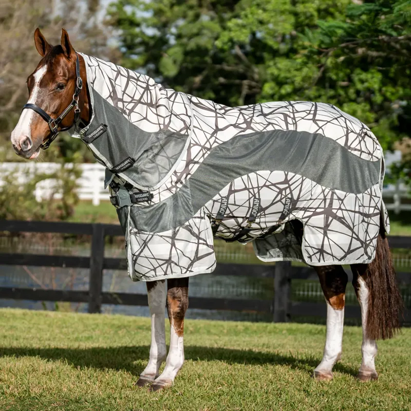 Horseware Amigo 3-In-1 Camofly Plus Detach-A-Neck Waterproof Fly Rug - Grey