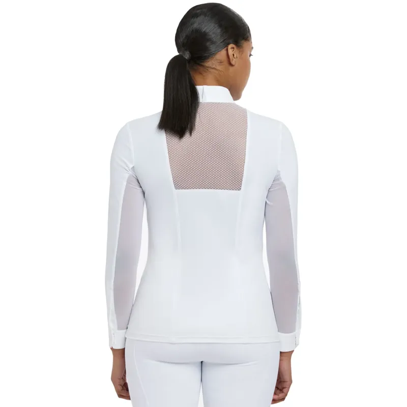 LeMieux Camille Long Sleeve Show Shirt - White-4