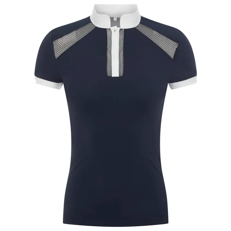 LeMieux Camille Short Sleeve Show Shirt - Navy-1