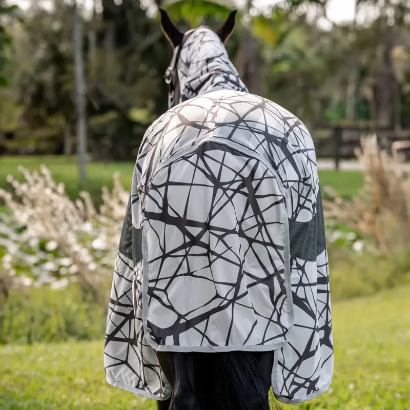 Horseware Amigo Camofly Plus Detach-A-Neck Fly Rug - CamoFly Print/Grey-5