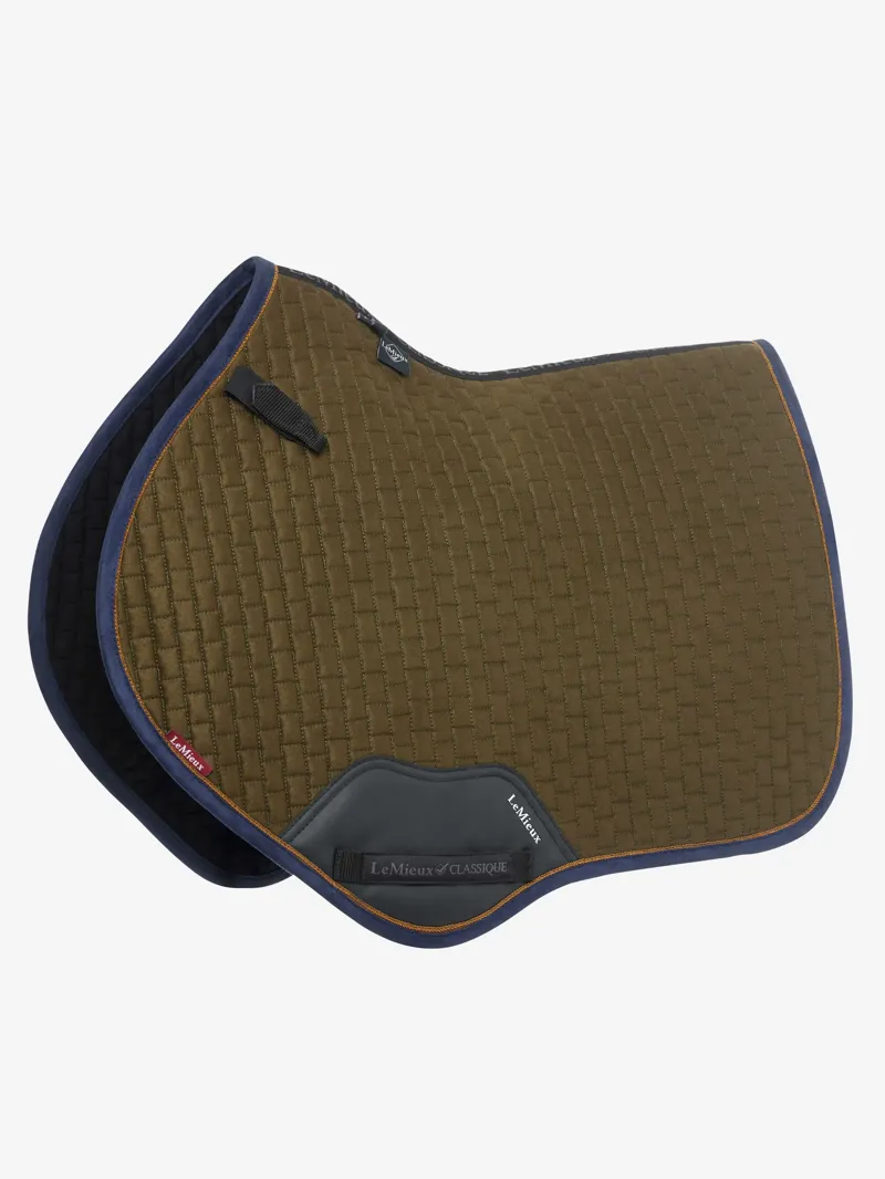LeMieux Suede Close Contact Square Saddle Pad - Alpine