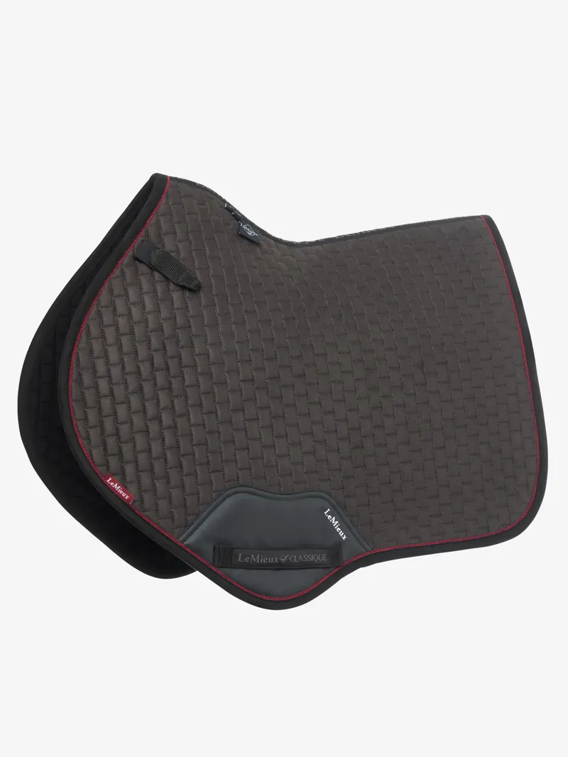 LeMieux Suede Close Contact Square Saddle Pad - Cinder 