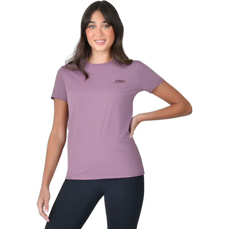 WeatherBeeta Ladies Relaxed UV Short Sleeve Tee - Mauve Wine 