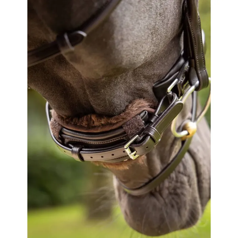 LeMieux Simuwool Chin/ Noseband Guard - Brown -1