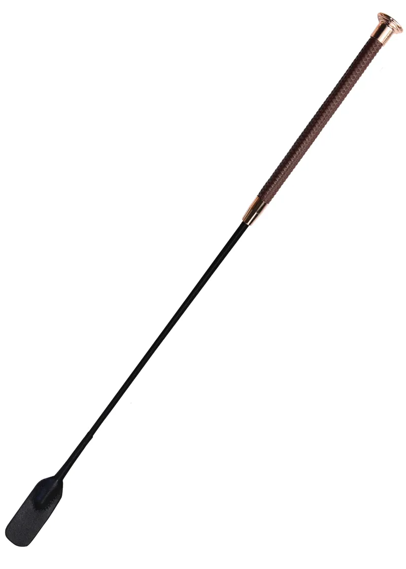 Woof Wear Diamond Riding Whip - Chocolate 60cm