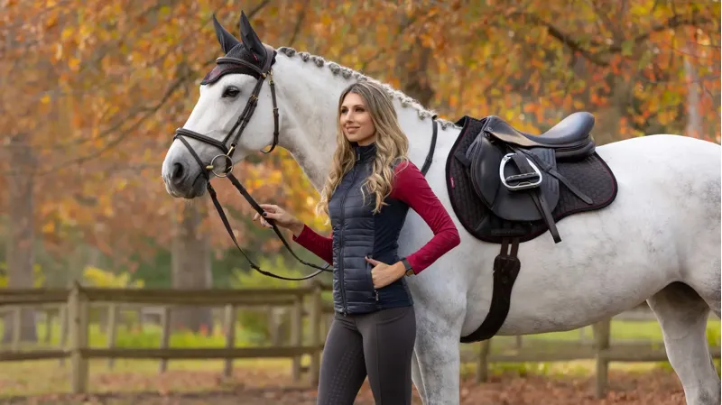 LeMieux Suede GP Square - Cinder-1