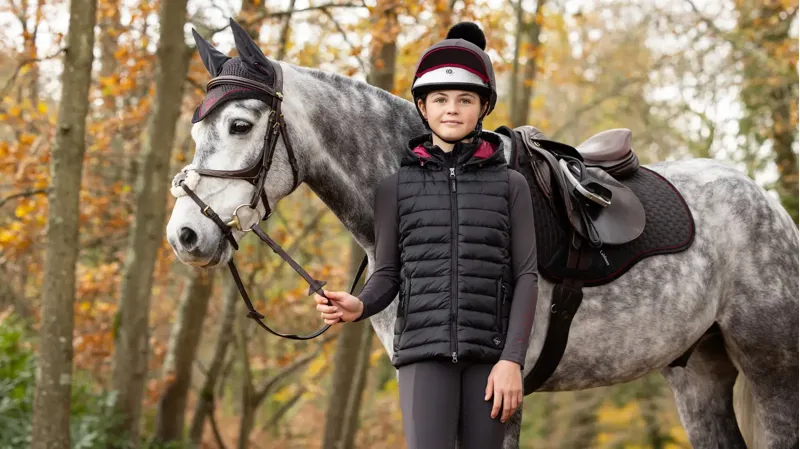 LeMieux Suede GP Square - Cinder-3