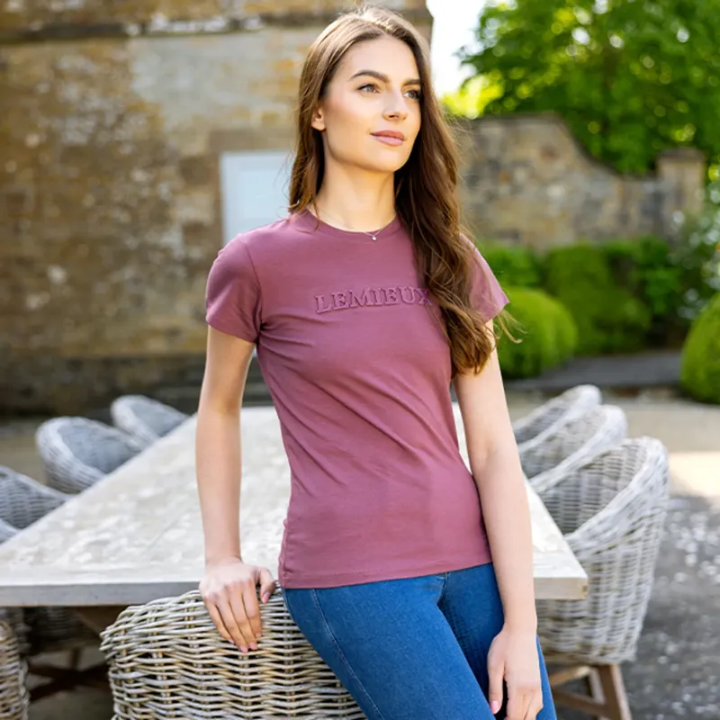 LeMieux Classique Ladies T-Shirt - Rosewood-4