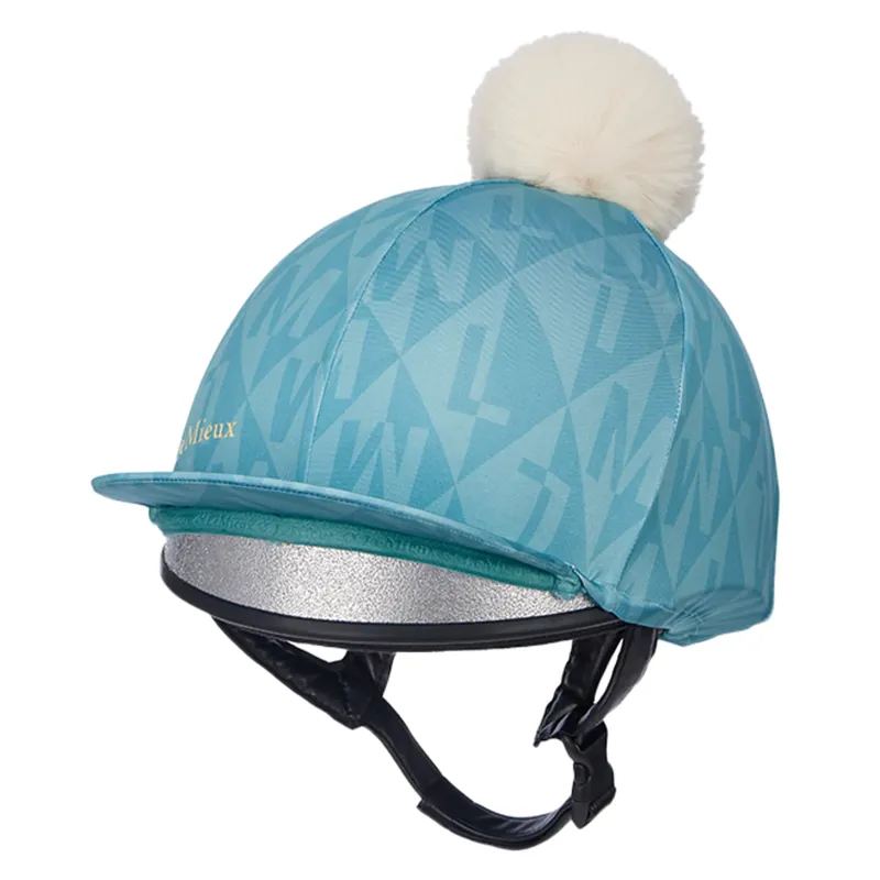 LeMieux Clea Young Rider Hat Silk - Lagoon-2